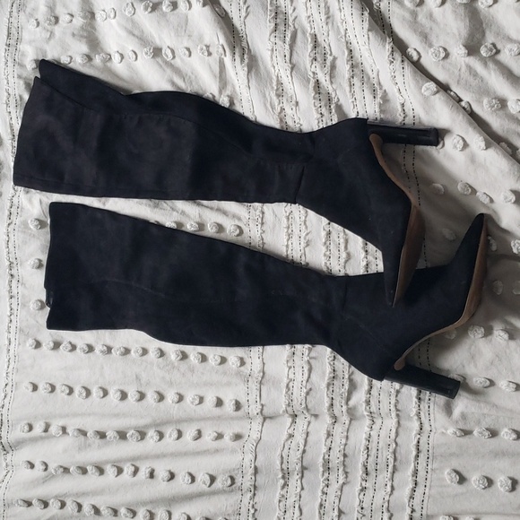 Aldo suede over the knee high boots black 8.5 - Picture 1 of 7